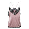 Load image into Gallery viewer, Glamaker Elegant embroidery lace women tops&amp;tees Satin pink backless