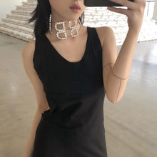 Load image into Gallery viewer, Rhinestone wide shinny choker necklace Female B word